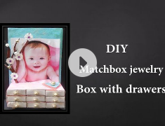 DIY - How to make a matchbox jewelry with drawers