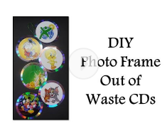 DIY - How To Make a Photo Frame Out of Waste CDs