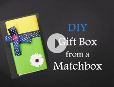 DIY - How to make a gift box from a matchbox