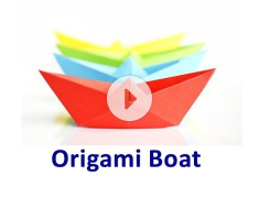 How to make an Origami Boat Video