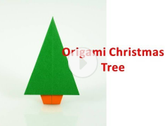 How to make an Origami Christmas Tree