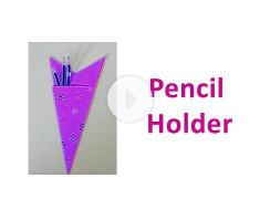 How to make Simple Origami Pencil Holder