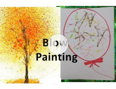 How to do Blow Painting
