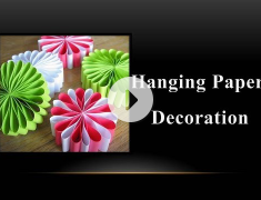 DIY - How to make a Hanging Paper Decoration