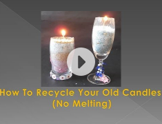 DIY - How To Recycle Your Old Candles (No Melting)