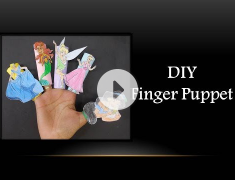 DIY - Paper Finger Puppet (Disney Characters)