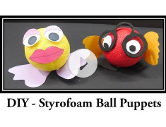 How to make Styrofoam Ball Puppets
