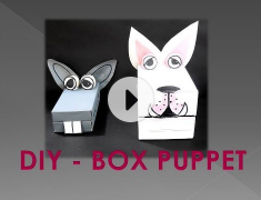 DIY - How to make a Box Puppet