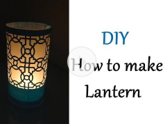 How to make OHP Sheet Lantern