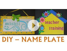 DIY -  How to make a Name Plate