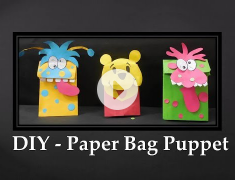 DIY - How to make Paper Bag Puppet