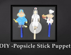 DIY - Popsicle Stick Puppet (Community Helpers)